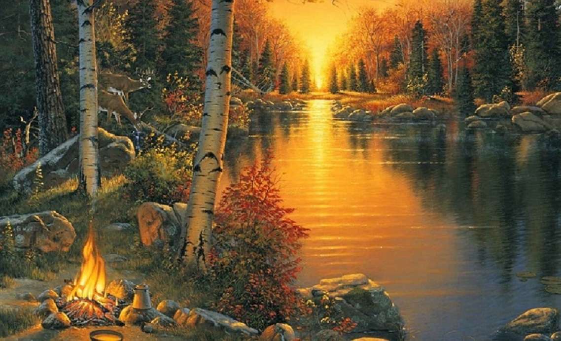 The sunset. jigsaw puzzle