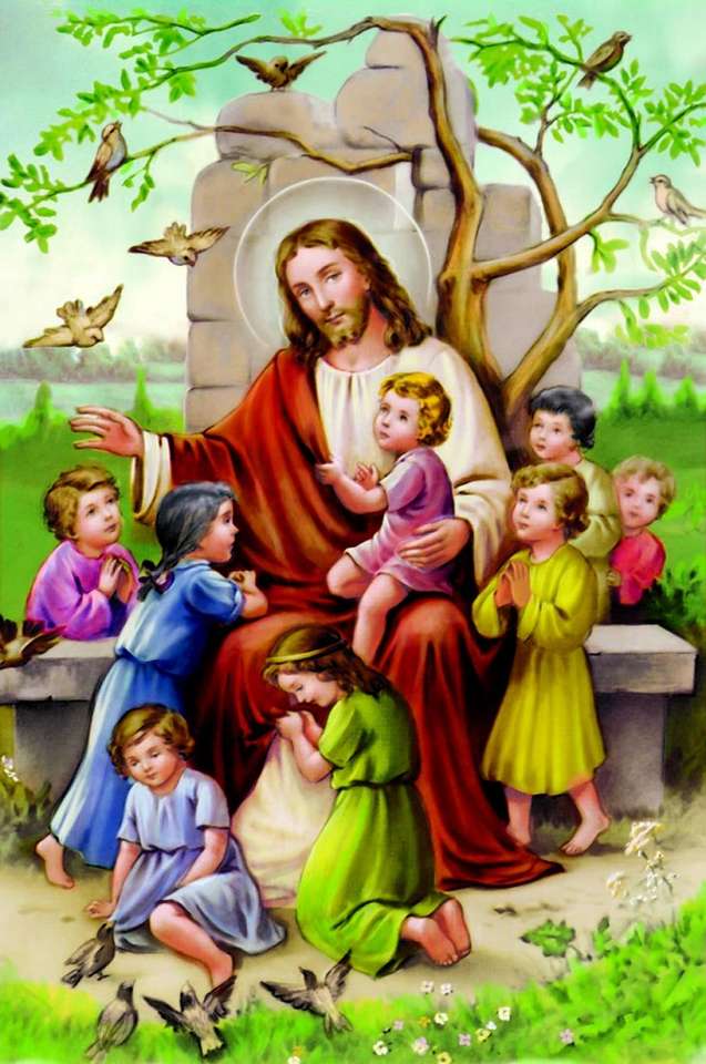 Dzieci z Jezusem puzzle online