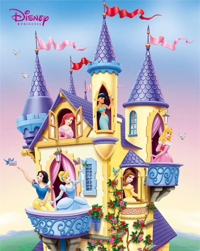 Plakat- księżniczki Disneya puzzle online