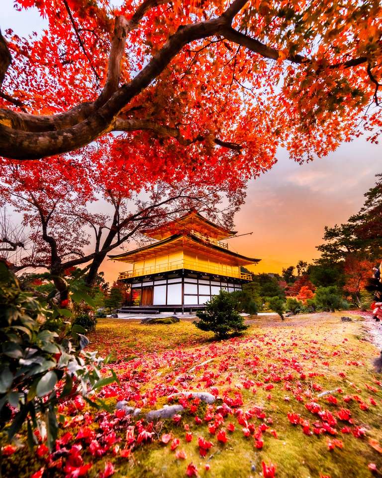 Jesienny krajobraz Japonia puzzle online