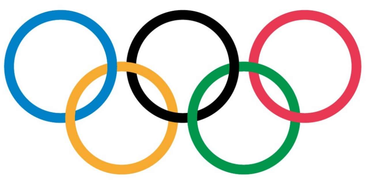 Symbol kół olimpijskich puzzle online