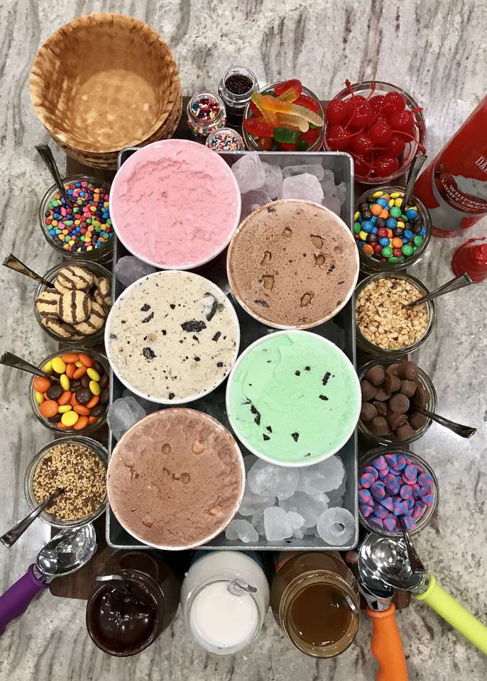 Build Your Own Ice Cream Sunday Bar puzzle