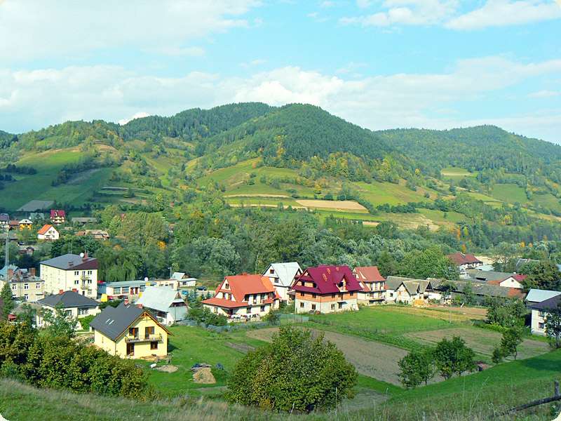 A maior aldeia da Polônia - Zawoja quebra-cabeça