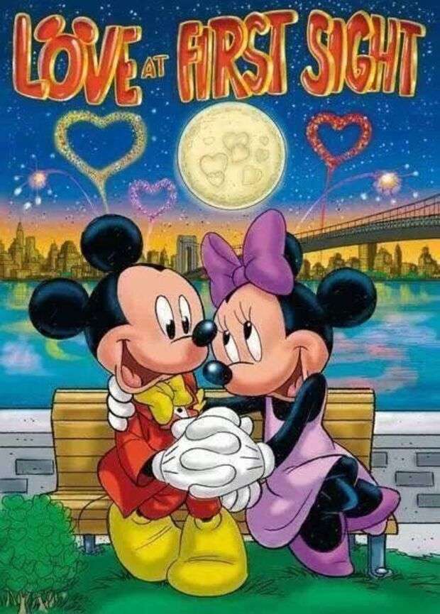 Mini and MIckey in love - Puzzle Factory