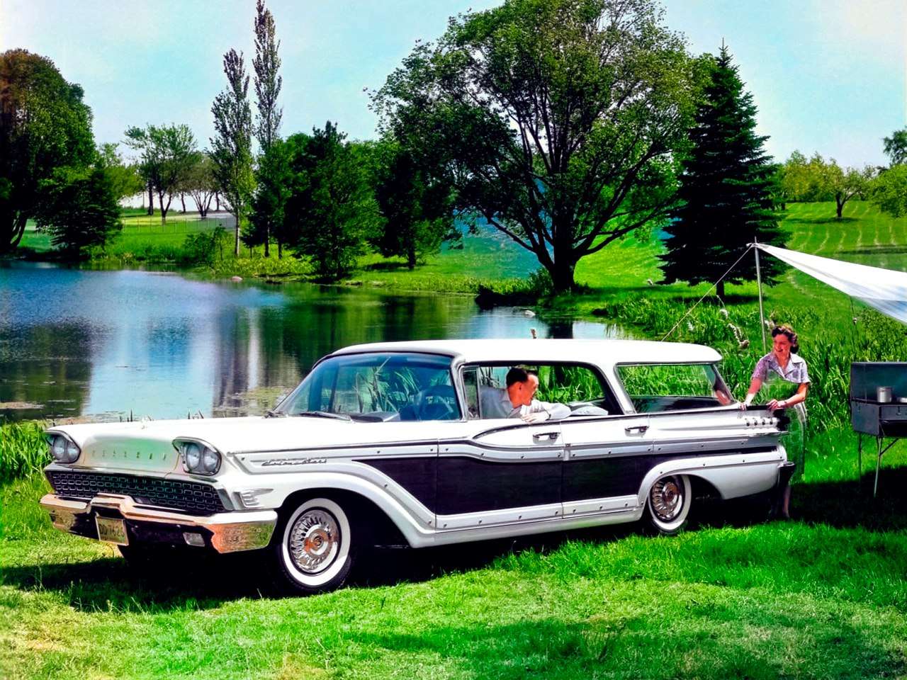 1959 Park kolonialny Mercury Country Cruiser puzzle online