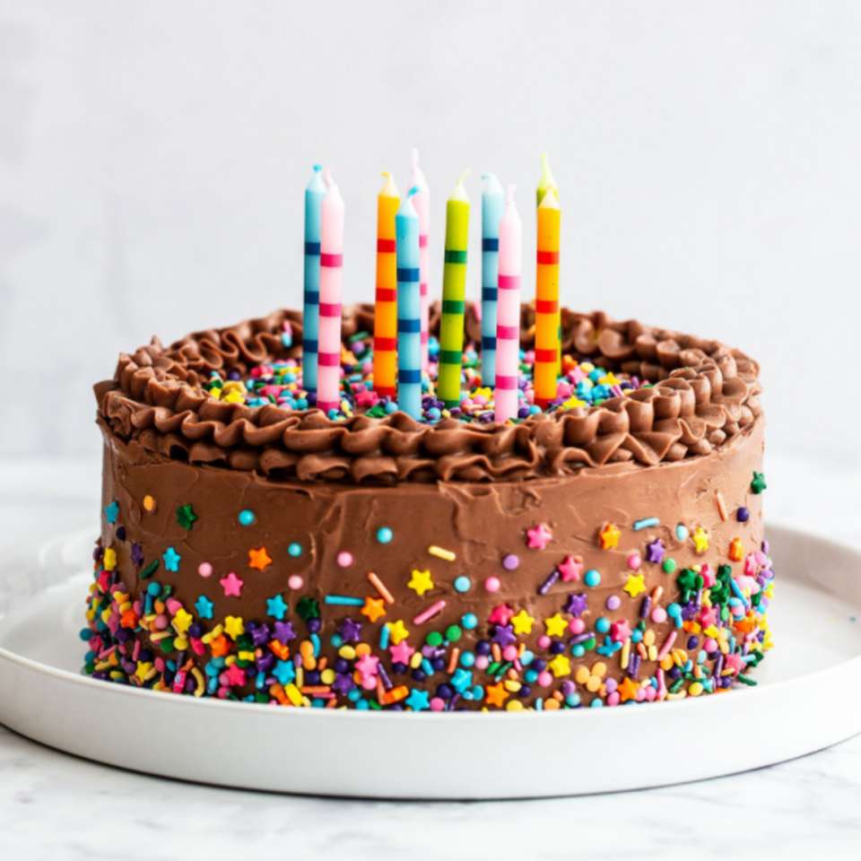 Najlepszy tort urodzinowy! ❤️❤️❤️❤️❤️ puzzle online