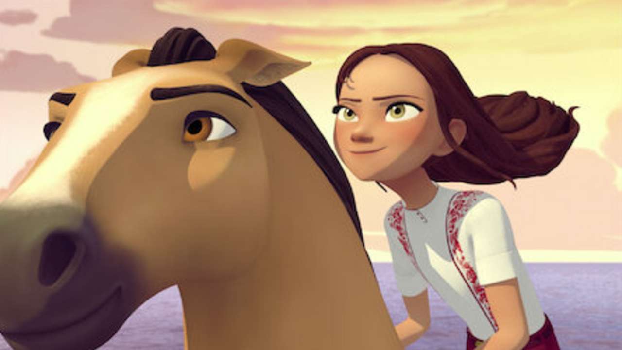 Nieustraszona dziewczyna i jej koń puzzle online
