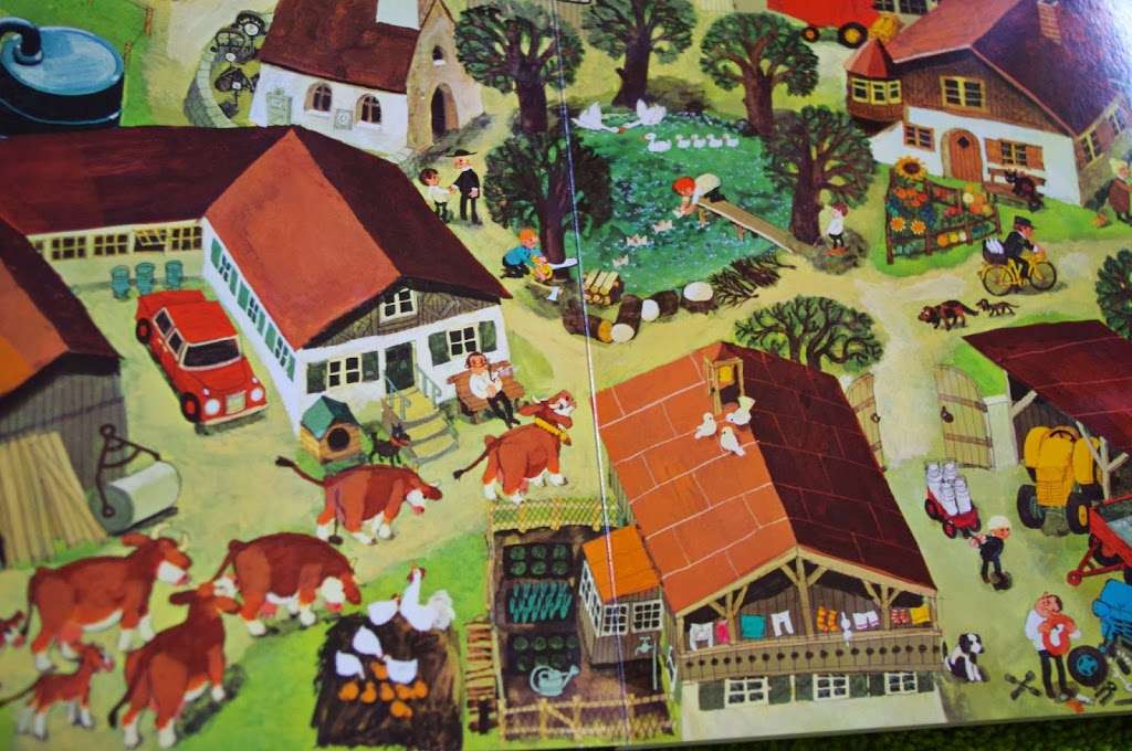 Wieś z lotu ptaka puzzle online