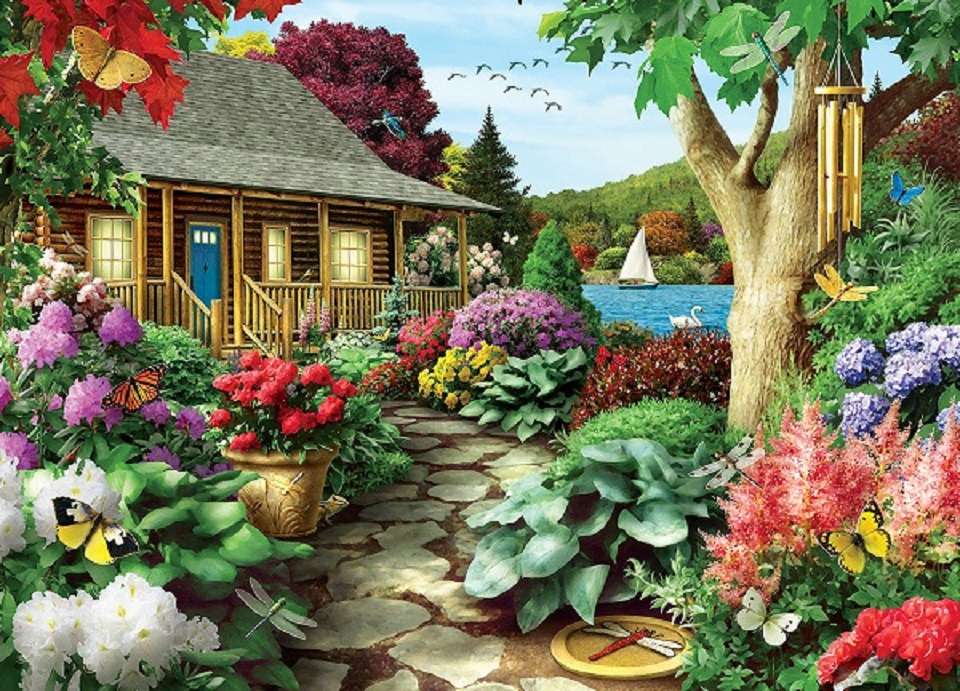 Bel giardino. puzzle online