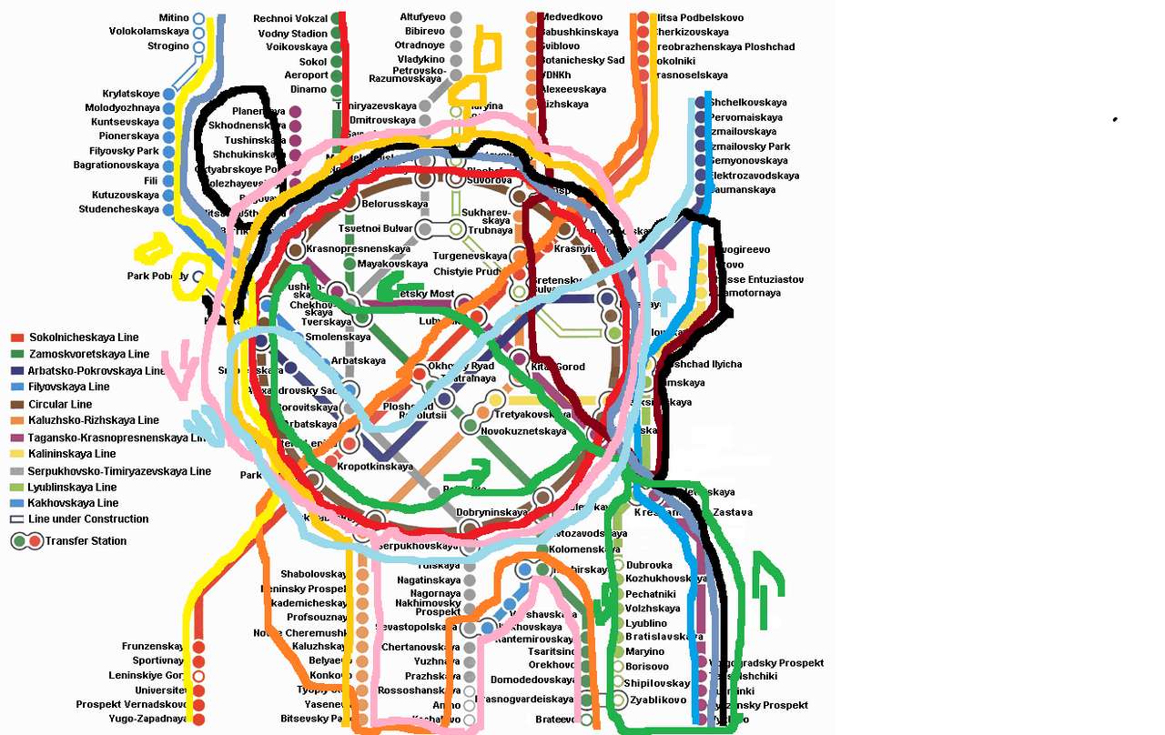 moskiewskie metro trudny puzzle online