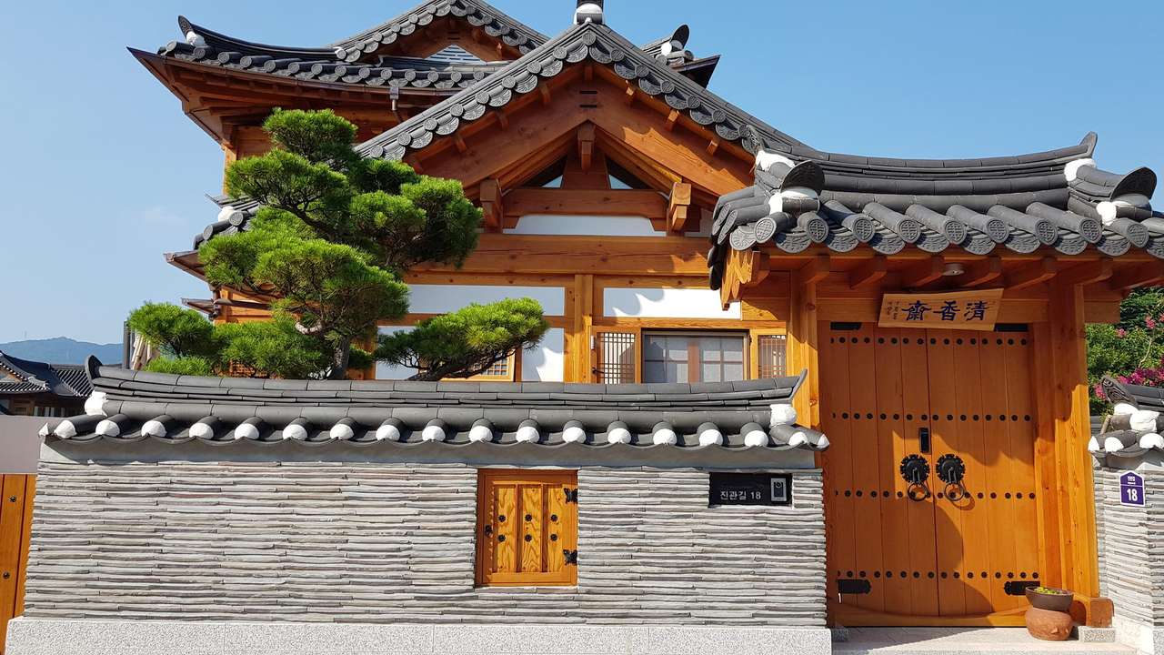 Koreański dom puzzle online