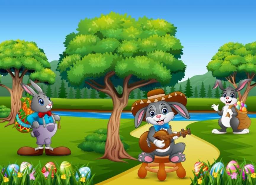 Śpiewający królik puzzle online