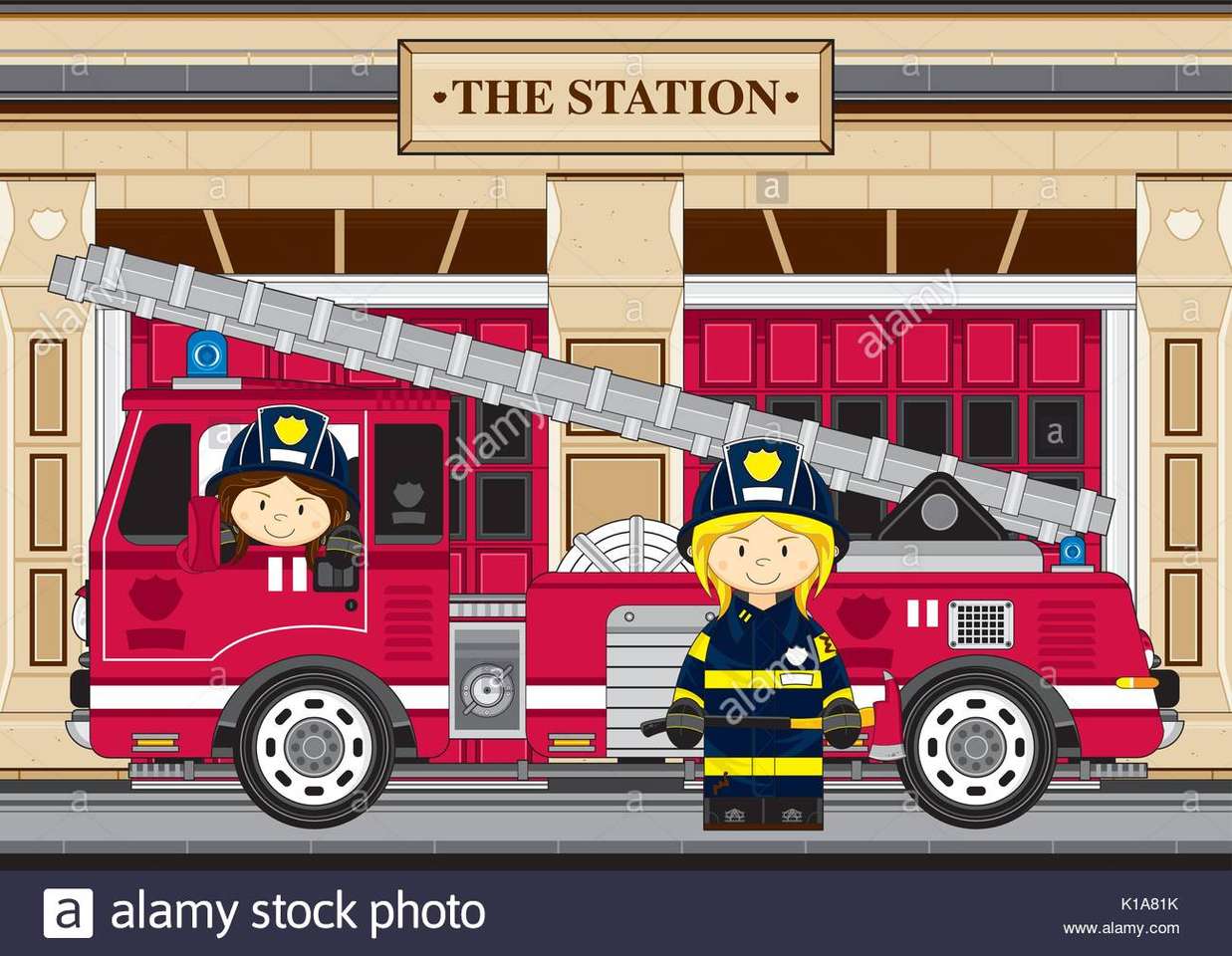 Poszukiwacze przygód, którzy chcieli zostać strażakami puzzle online