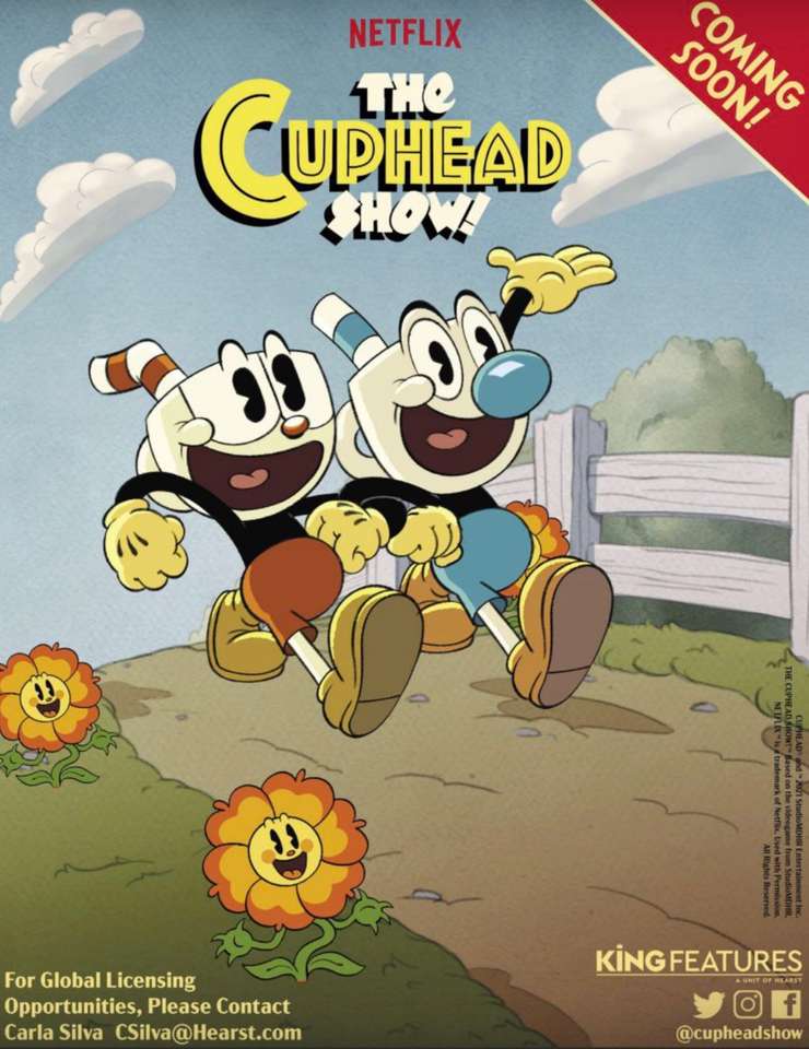 Plakat z kreskówki Cuphead Show puzzle online
