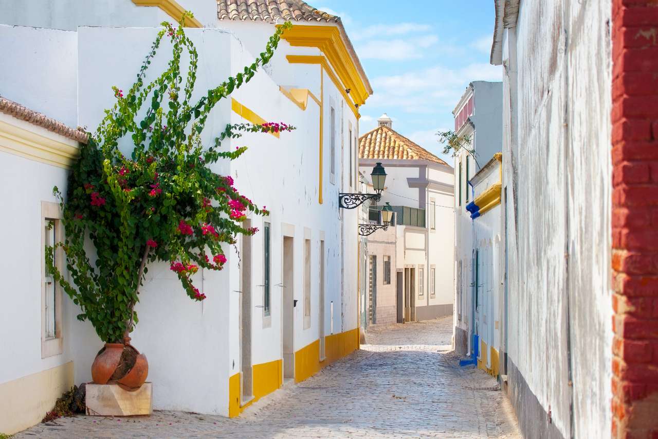 Ulica w Faro, Algarve, Portugalia. puzzle online