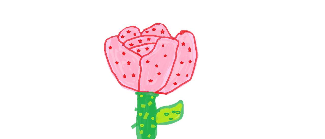 różowa róża puzzle online