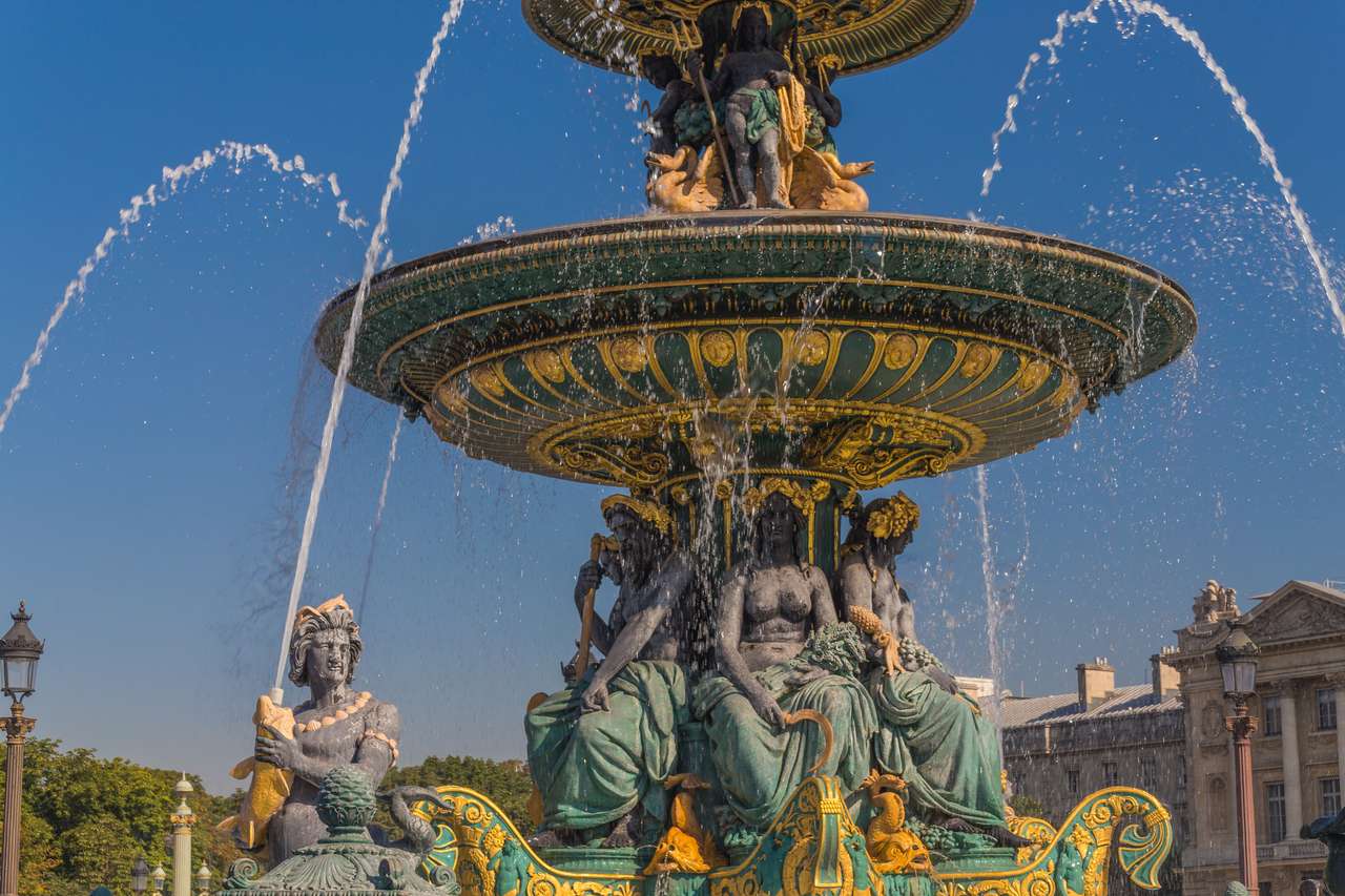 Piękne fontanny w centrum Paryża? puzzle online