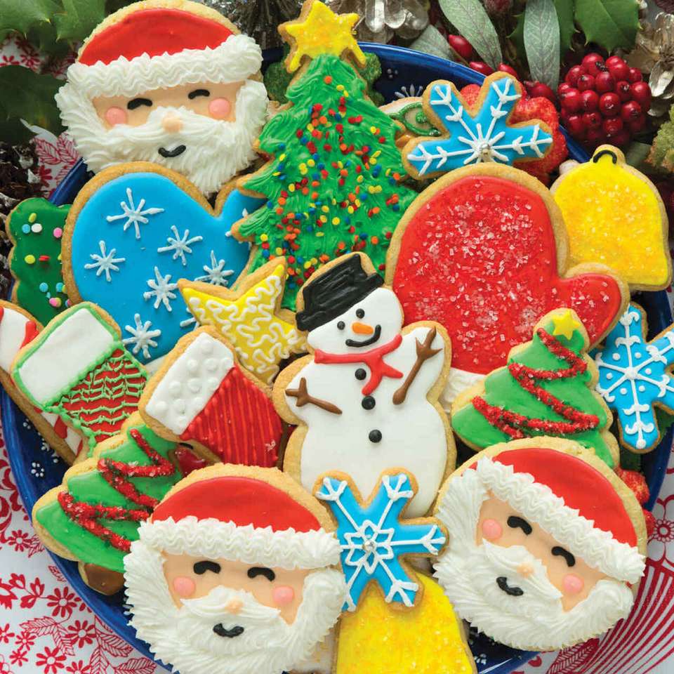 świąteczne ciasteczka puzzle online