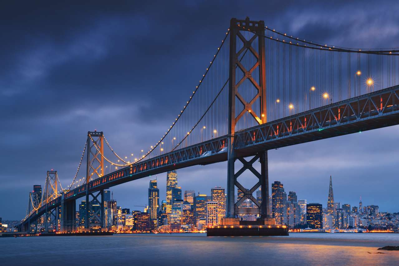 SAN FRANCISCO CENTRUM Z OAKLAND BRIDGE puzzle online
