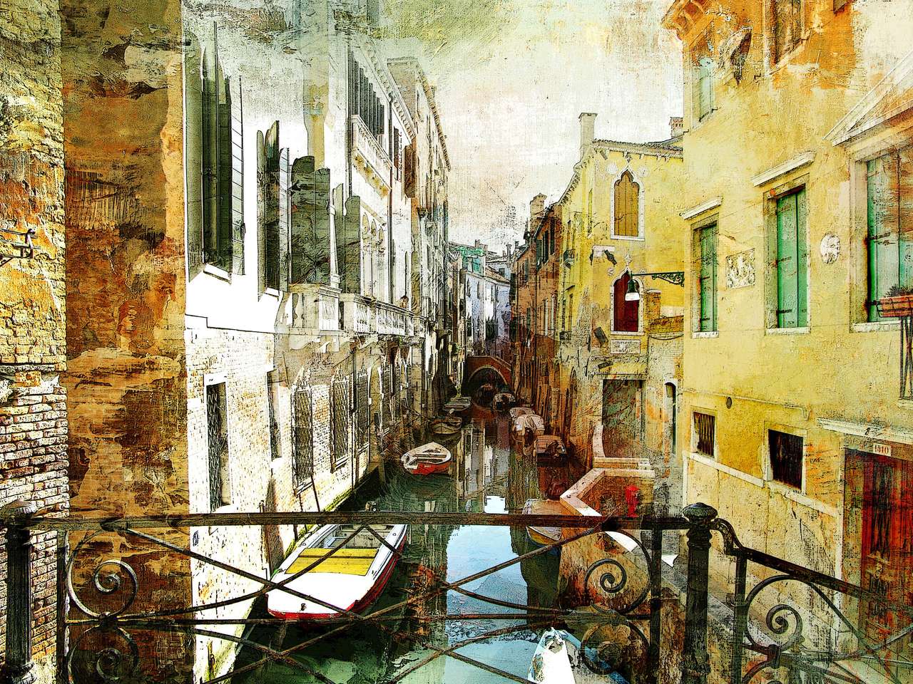 Venetian pictures - artwotk in painting style puzzle