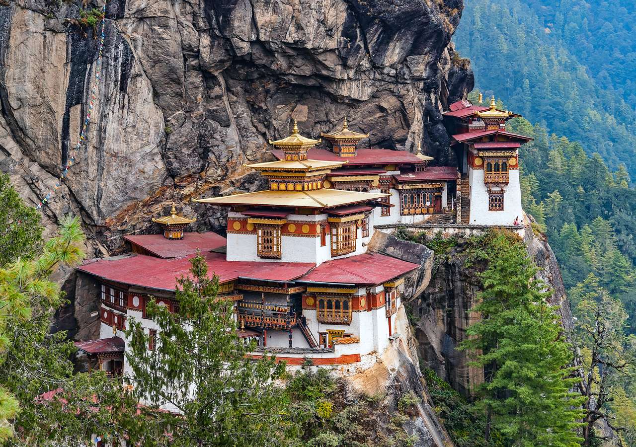 Paro Taktsang: Klasztor Tygrysów Gniazdo – Bhutan puzzle online