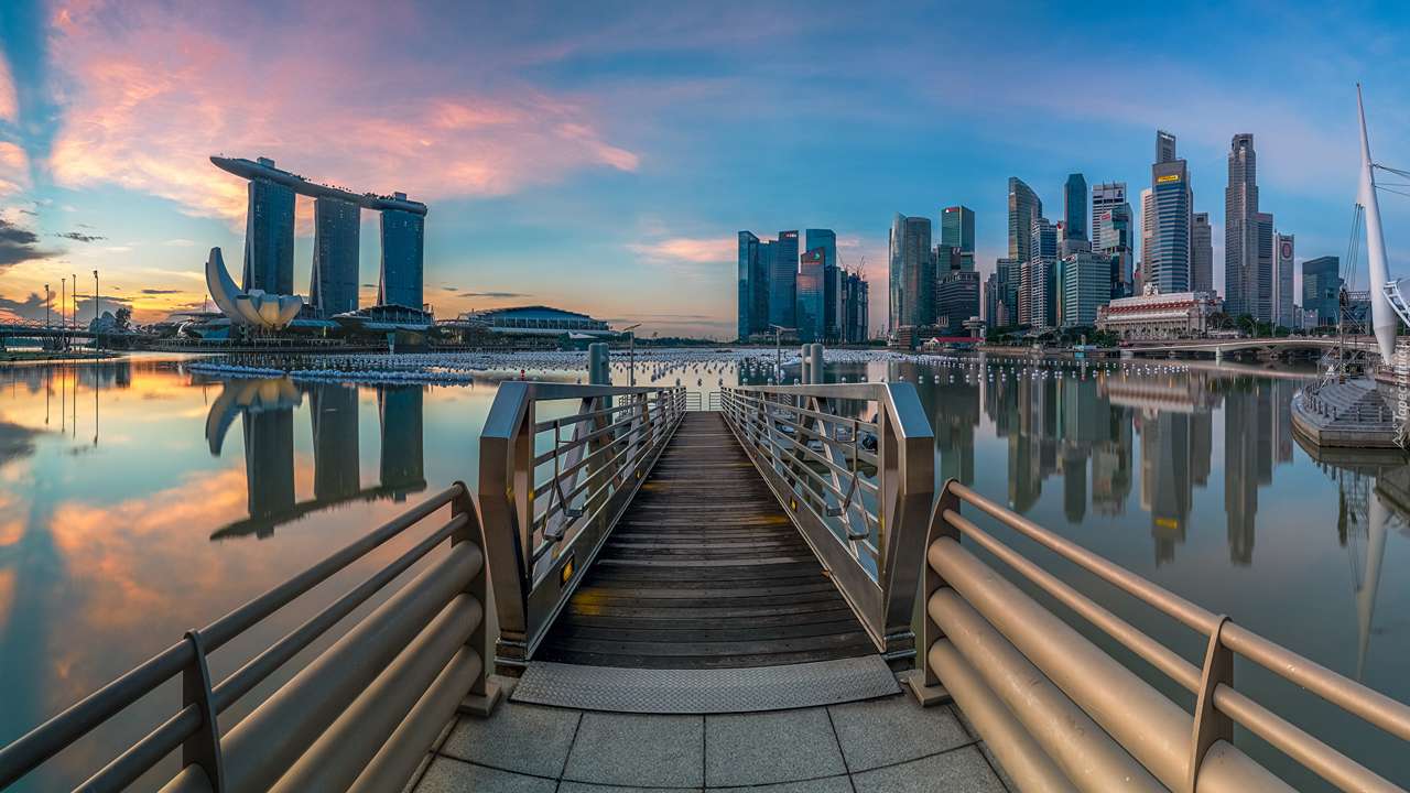 Wieżowce w Singapurze puzzle online