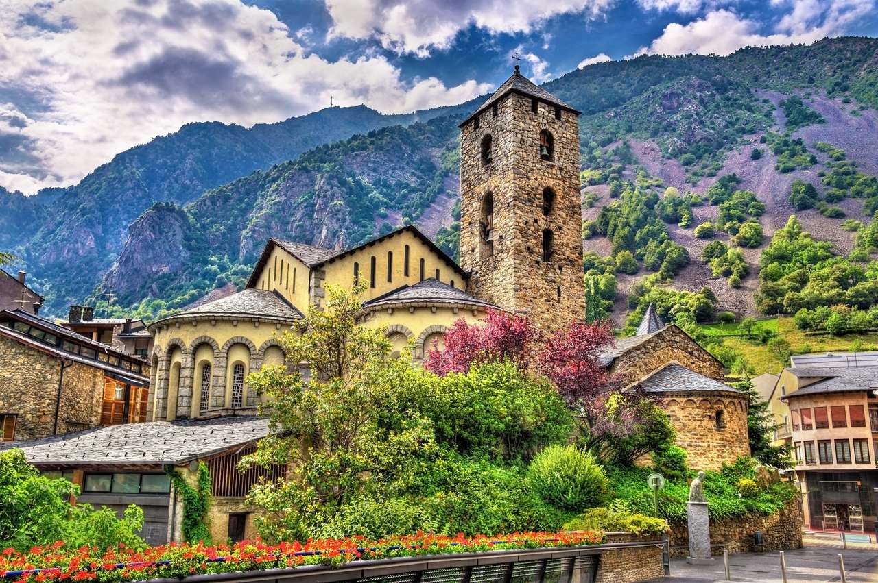 Kościół Sant Esteve w Andorra la Vella, Andorra puzzle online