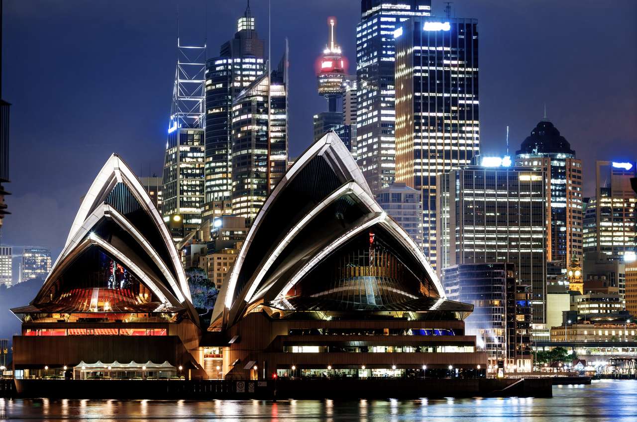 Widok na port w Sydney puzzle online