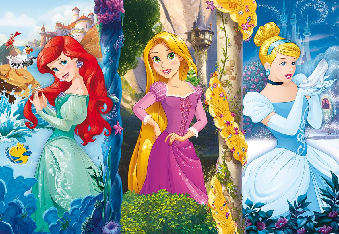 Księżniczki z bajek Disneya puzzle online