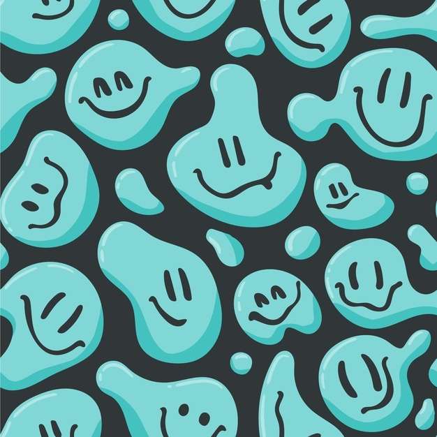 niebieskie emojis puzzle online