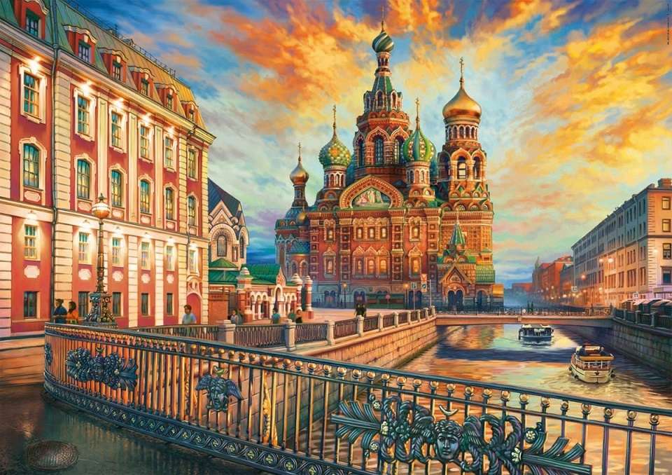 W Sankt Petersburgu. puzzle online