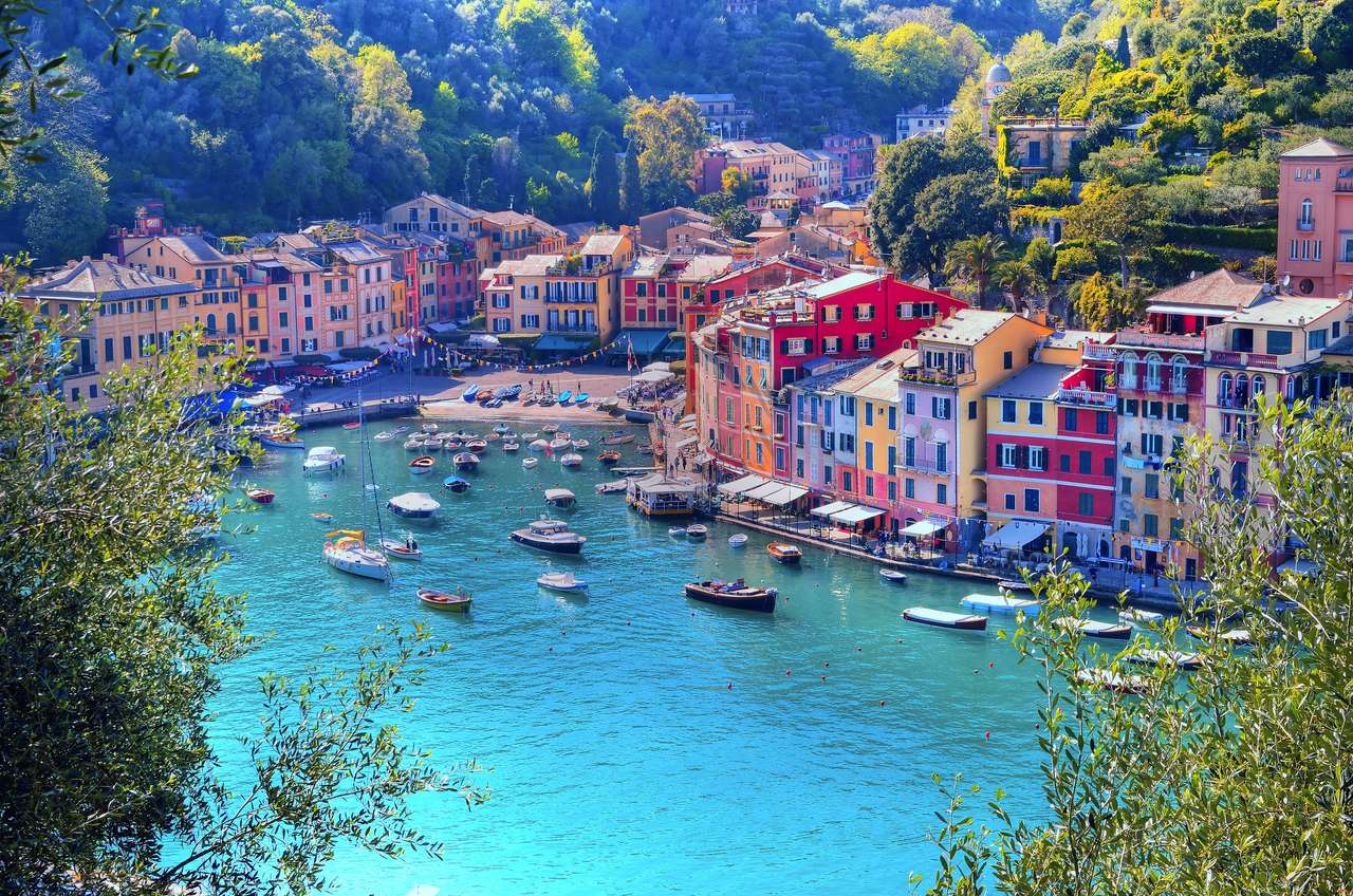 Panorama Portofino Liguria Włochy puzzle online