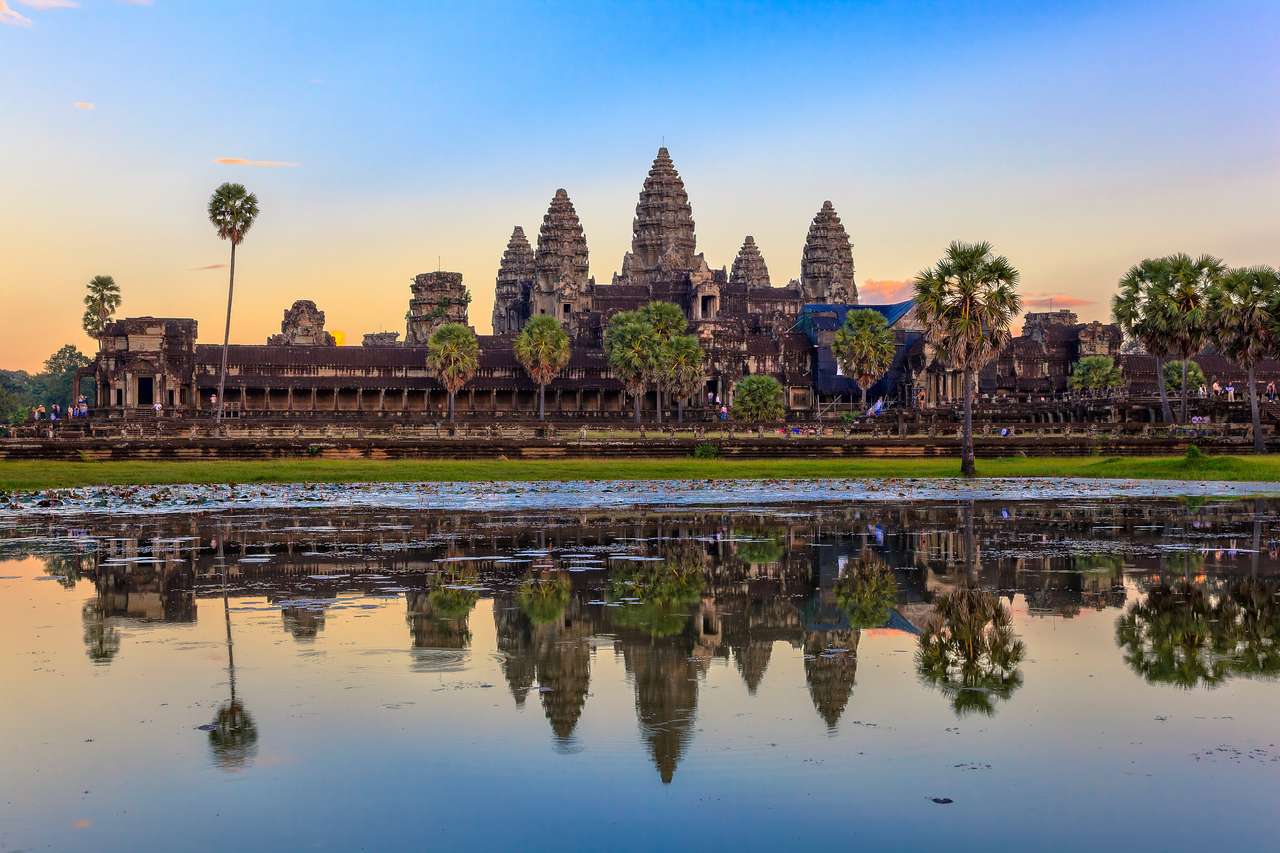 Świątynia Angkor Wat Siem Reap Kambodża puzzle online