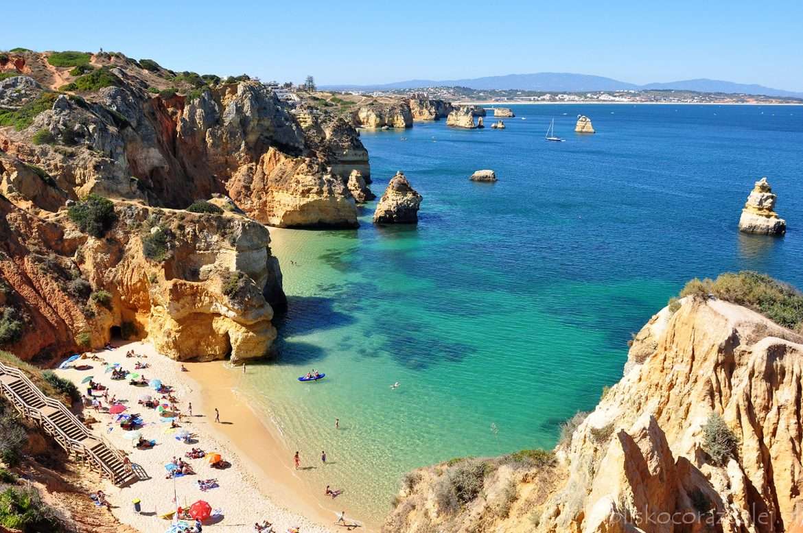 Plaża Algarve w Portugalii puzzle online