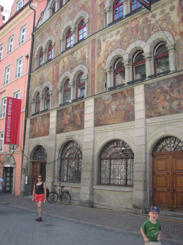 Konstanz Niemcy Budynek z malowidłami elewacyjnymi puzzle online