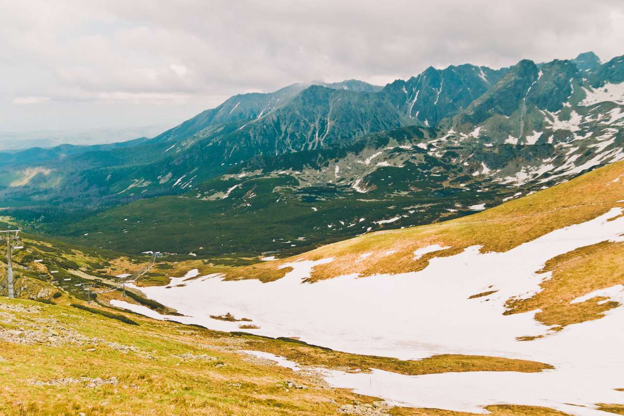 Letni krajobraz górski puzzle online
