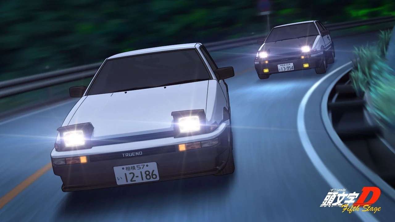 İNitiial D Toyota trueno ae86 vs Toyota ae86 2 drzwi puzzle online