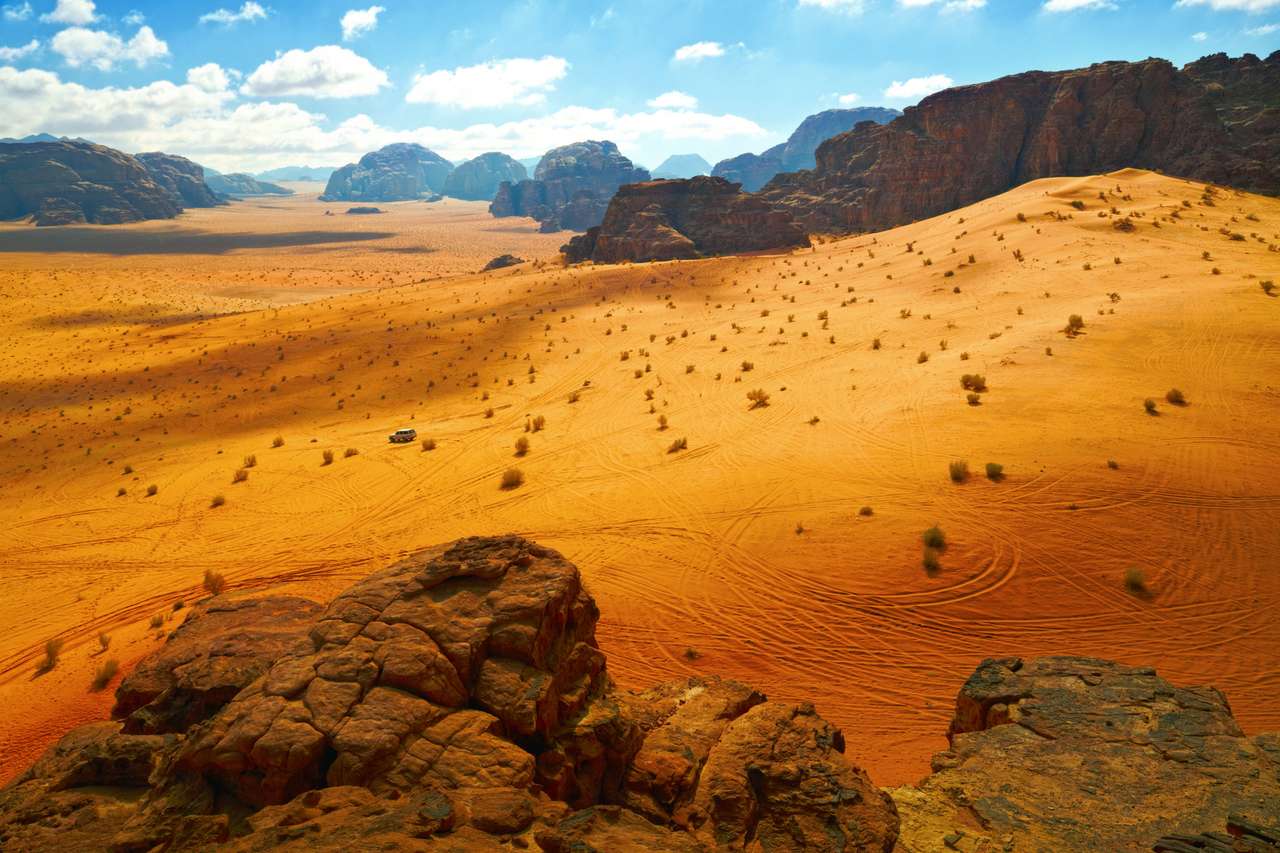 Pustynia Wadi Rum, Jordania puzzle online
