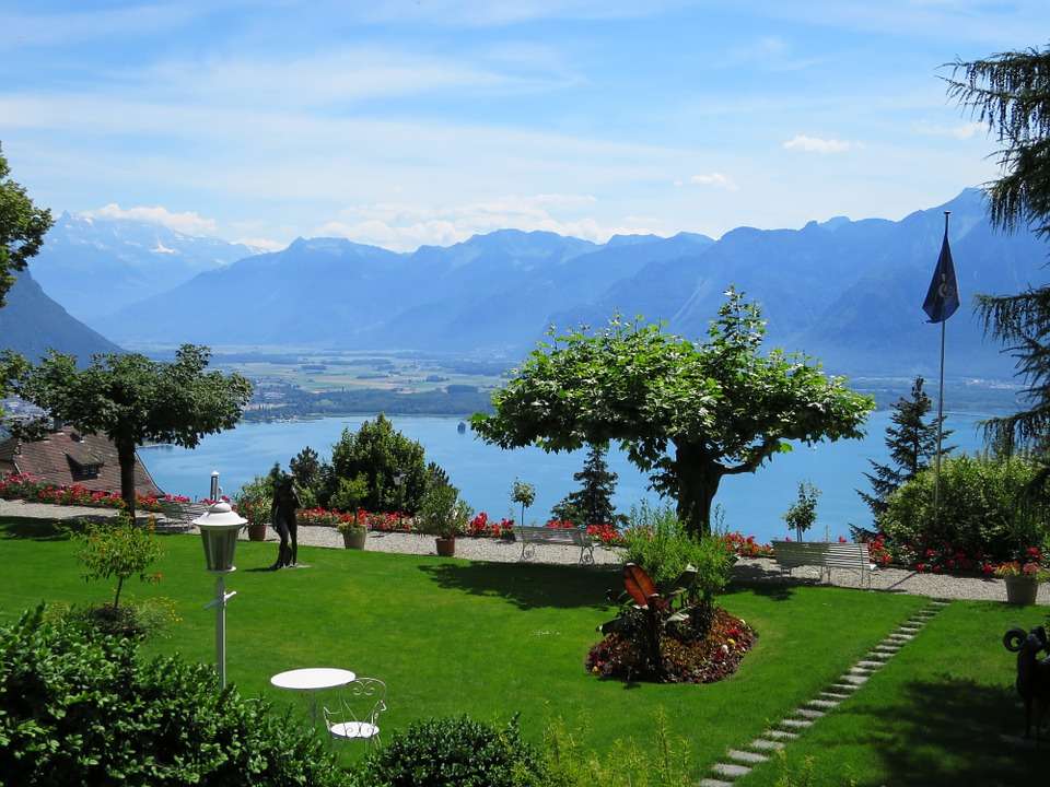 Jezioro genewskie w Szwajcarii puzzle online