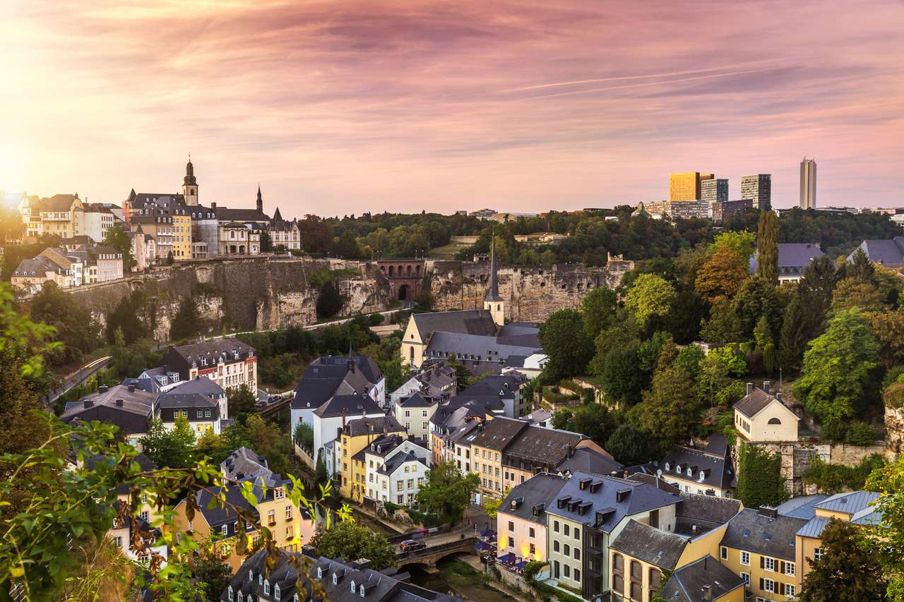 Ładne miasto Luksemburg w Europie? puzzle online