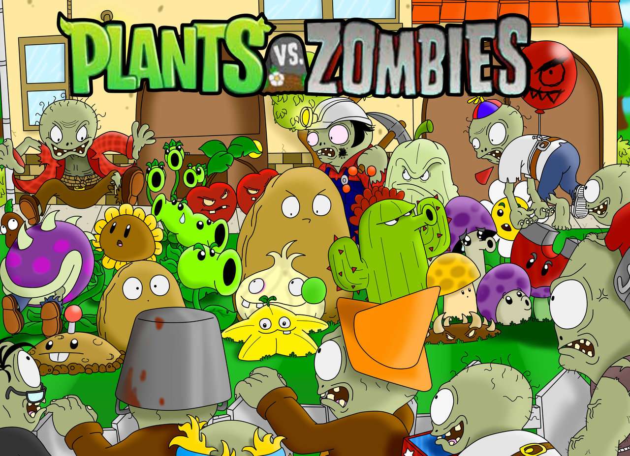 Rośliny przeciwko zombie puzzle online
