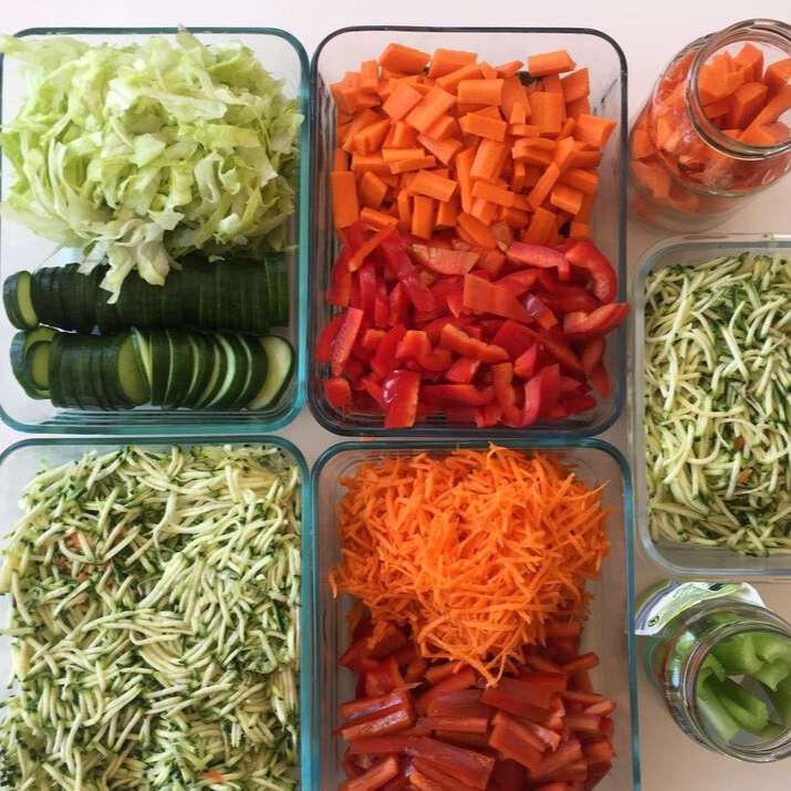 Warzywa wegańskie do obiadu puzzle online