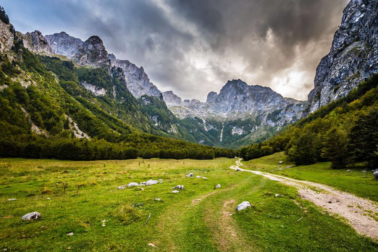 Krajobraz Prokletije National - Czarnogóra, Europa puzzle online