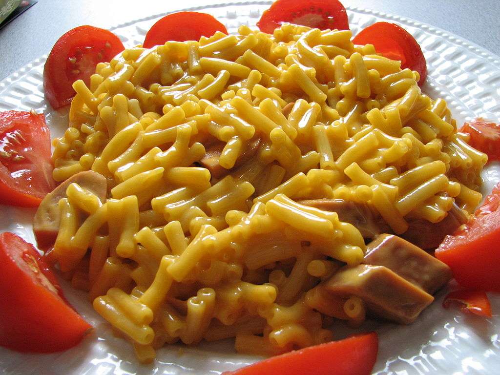 Macaroni et fromage puzzle en ligne