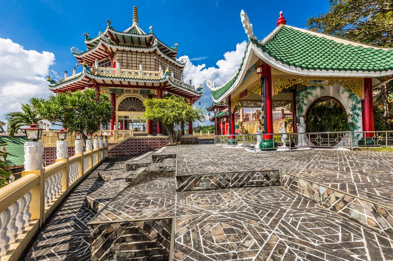 Templo Taoísta em Cebu, Filipinas. quebra-cabeça