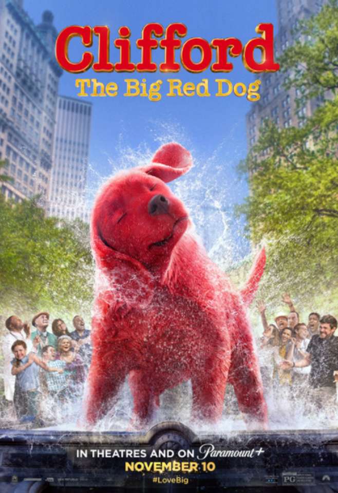 Plakat filmowy Clifford Wielki Czerwony Pies 2 puzzle online