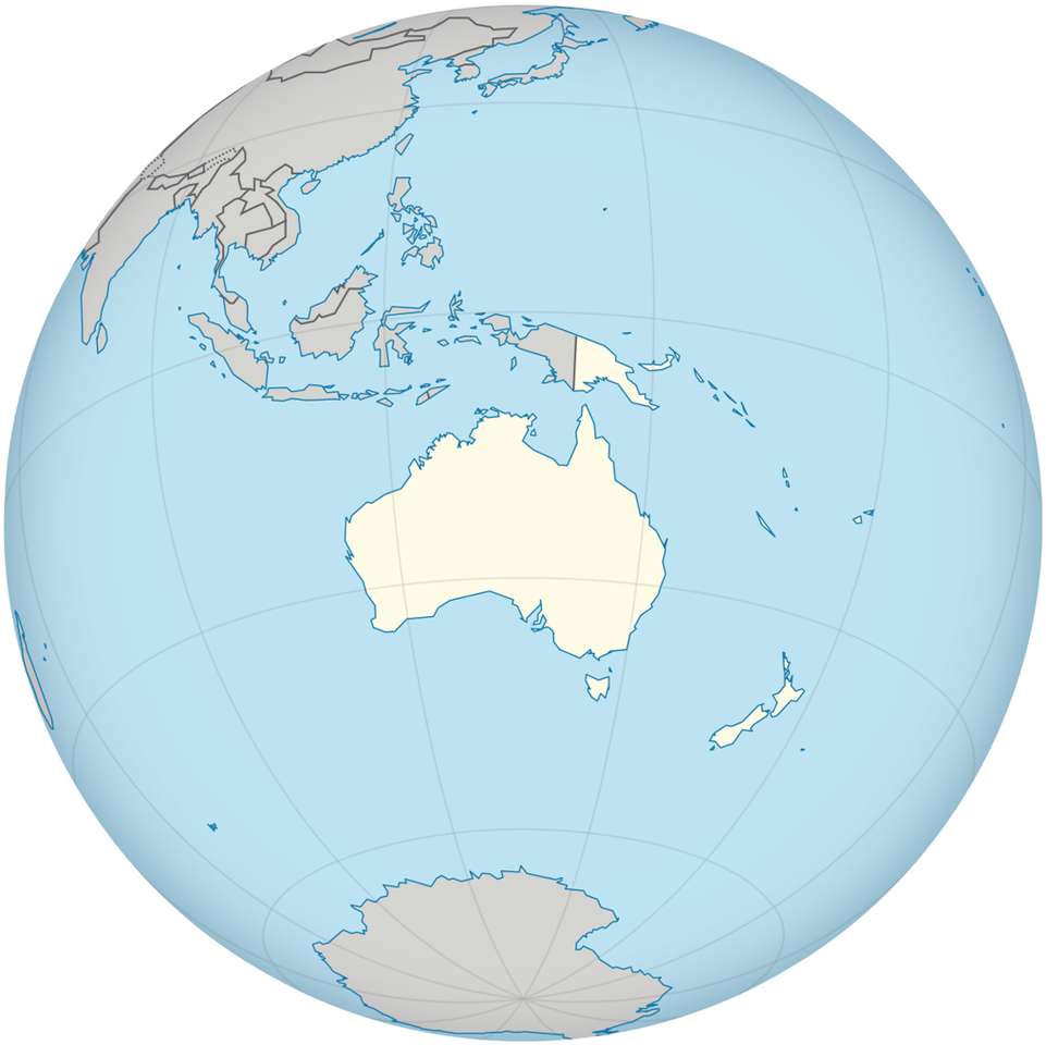 Kontynent Oceanii puzzle online