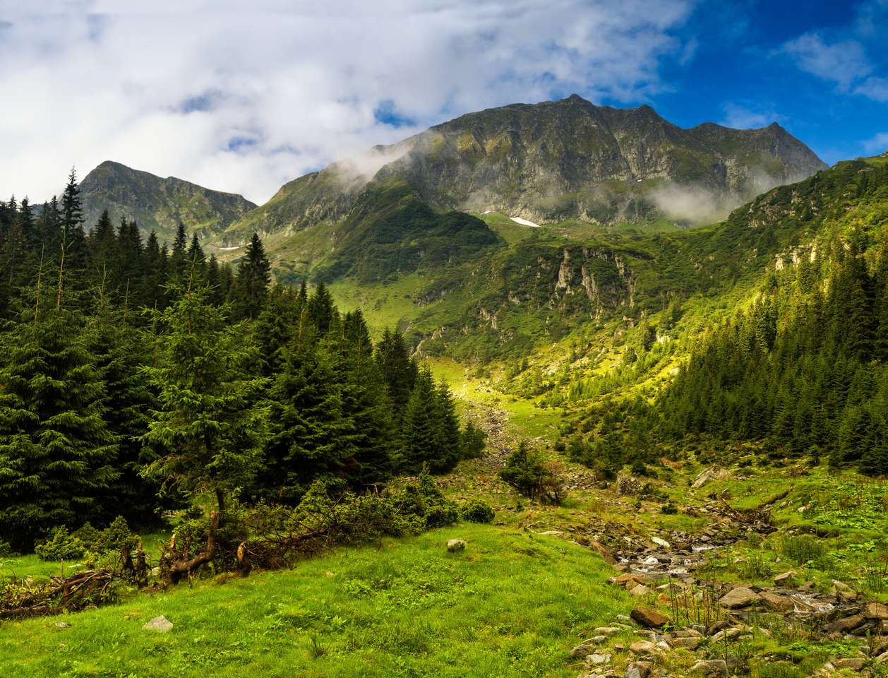 Góry Fogaraskie. Transylwania. Rumunia puzzle online