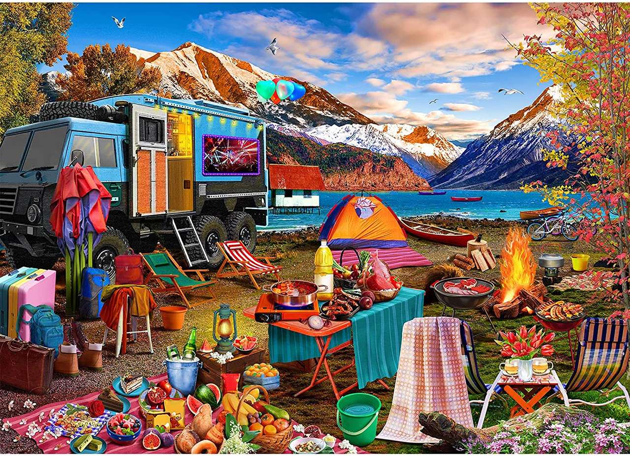 camping. jigsaw puzzle