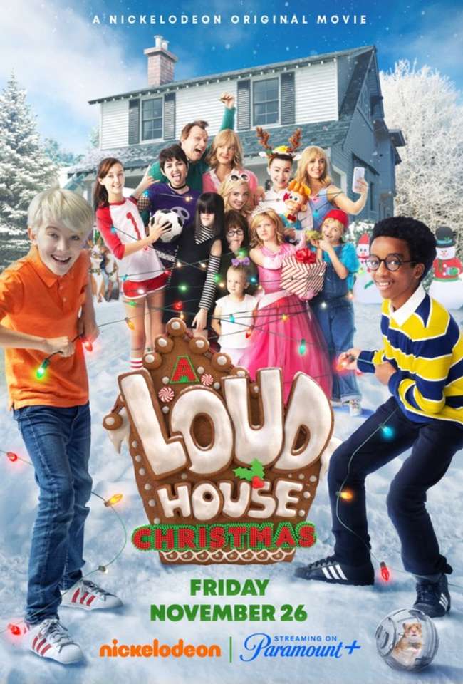 Plakat bożonarodzeniowy Głośnego Domu puzzle online